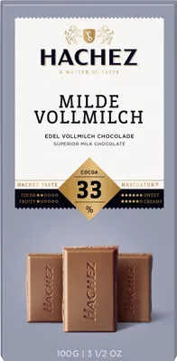 Zdjęcie produktu dla Hachez Baton z łagodnej mlecznej czekolady o smaku karmelowym 100g