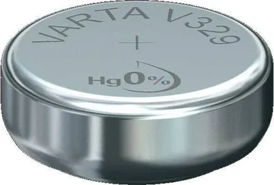 Produktbild von Varta V329, Siler-Oxid (S), 1.55 V, 36 mAh, 7.9 mm, 7.9 mm, 3.1 mm