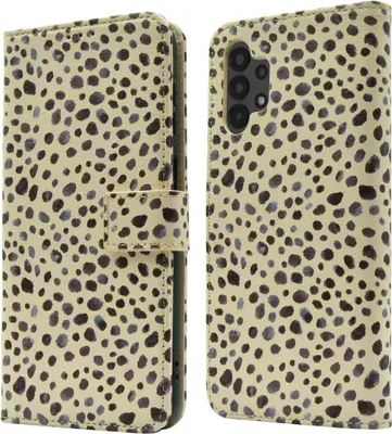 Zdjęcie produktu dla imoshion Design Bookcase dla Samsung Galaxy A13 (4G) - Czarno-białe kropki