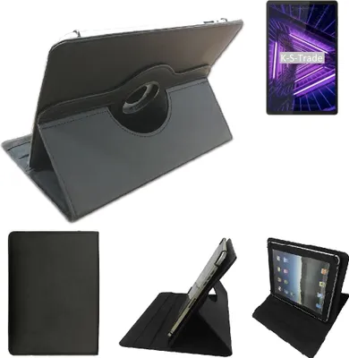 Produktbild von High quality kompatibel mit Lenovo Tab M10 FHD Plus LTE Schutz Hülle 360° Tablet Case Schutzhülle Flip Cover  schwarz. Tablet Hülle drehbar