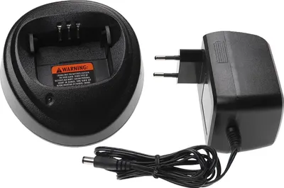 Produktbild von vhbw Ladegerät kompatibel mit Motorola NTN4970, PMNN4253AR, PMNN4251 für Funkgerät-Akkus - Ladestation + Netzteil, 7,6 V, 0,9 A