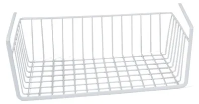 Produktbild von Schrankkorb - weis - Metall - 37 x 25 x 11 cm - Aufbewahrung Hangekorb