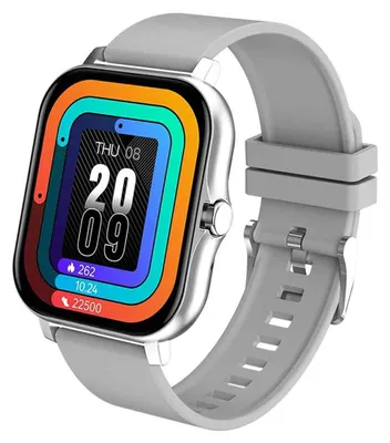 Produktbild von Sportliche Smartwatch mit Anruffunktion und Silikonarmband