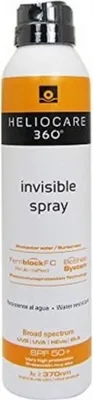 A white spray bottle with orange and black branding.