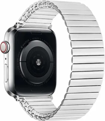 Produktbild von Strap-It Apple Watch Ultra Stretcharmband Stahl (Silber)