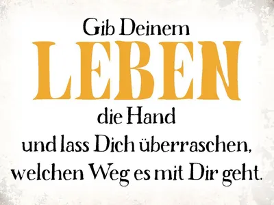 Produktbild von vianmo Holzschild 30x40 cm gib deinem Leben die Hand
