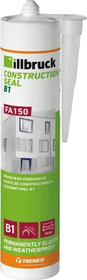 Produktbild von Illbruck Bausilikon weiß FA150 zur Abdichtung von Bewegungs- und Anschlussfugen im Innen- und Außenbereich 310ml