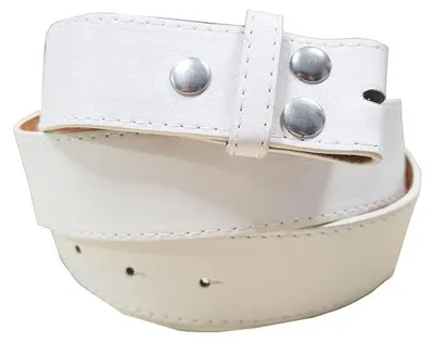 Produktbild von Kunstleder Wechselgürtel Uni Weiß 95cm