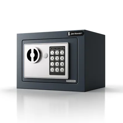 Zdjęcie produktu dla Elektroniczna, miniaturowa skrytka domowa z kodem dostępu, przeznaczona do przechowywania gotówki i biżuterii, o wymiarach 230 × 170 × 170 mm: HECTOR
