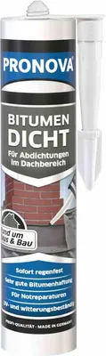 Produktbild von Bitumendicht schwarz 300 ml | Spezial-Dichtmasse für Dach, Montage & Reparatur | sofort regenfest spachtelbar korrosionshemmend UV witterungs- alterungsbeständig