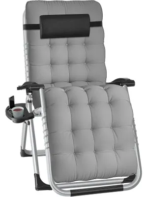 Produktbild von tectake® Sonnenliege Cloud klappbar, stufenlos verstellbar