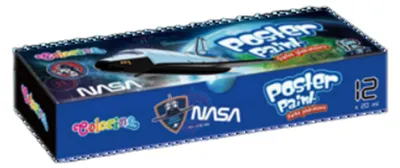 Zdjęcie produktu dla Farby plakatowe 20 ml 12 kolorów Nasa Colorino