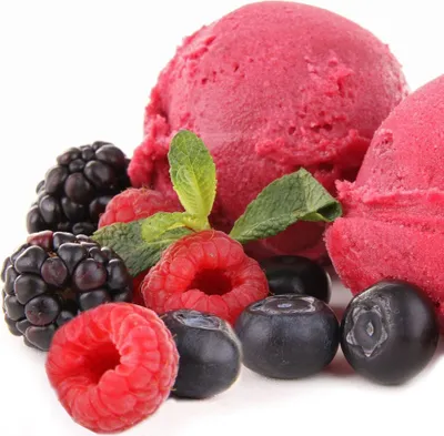 Produktbild von Heidelbeer Brombeer Himbeer Eispulver Softeispulver 1:3 - 1 kg