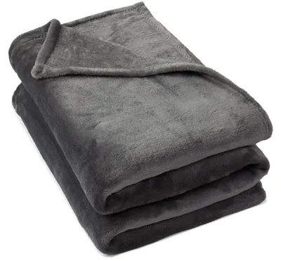 Produktbild von Kuscheldecke, 100% Polyester, 150x200 cm, anthrazit