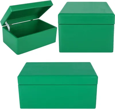 Immagine prodotto di Creative Deco Grande Verde Scatola in Legno Porta Oggetti | 30 x 20 x 14cm con Coperchio | Contenitore per Decorare Cassetta Attrezzi Portagiochi