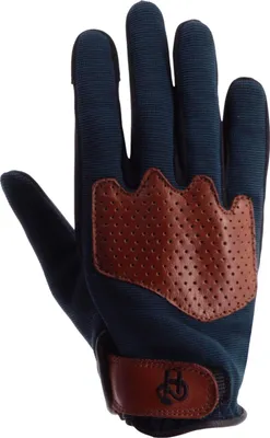 Imagen del producto de Guantes para motocicleta Helstons Duna, para mujer, color marrón/azul, talla 8