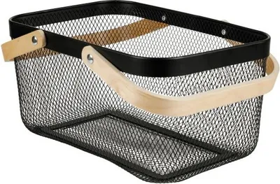 Produktbild von Aufbewahrungskorb Mesh, groß, schwarz
