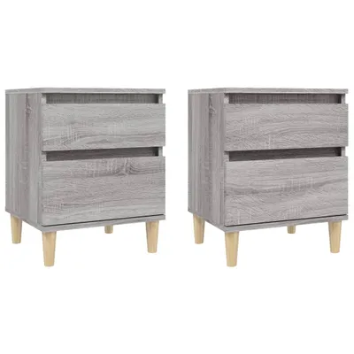 Obrázek produktu pro vidaXL Noční stolky 2 ks. Grey Sonoma 40x35x50 cm