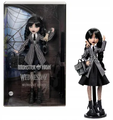 Produktbild von Monster High Wednesday Addams Sammlerpuppe 30 cm TV-Serie