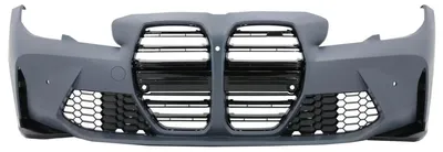 Image de Pare-chocs avant pour BMW Série 3 G20 berline, G21 break, à partir de 2018, modèle G80 avec look M et grille.