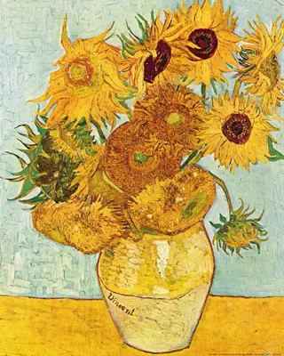 Obrázek produktu pro Vincent Van Gogh Art Print Obraz - Zátiší se slunečnicemi, 1888 (50 x 40 cm)