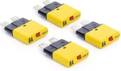 Image de VETUS 4 pièces fusibles automatiques 8A pour panneau P8FA | FUSE08A4