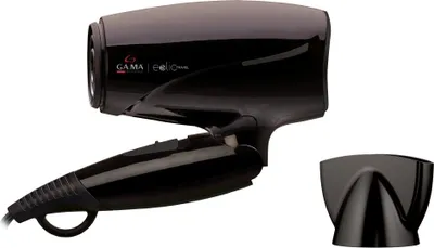 Immagine prodotto di GA.MA Phon Eolic Travel, ideale per i viaggi, Ultra Leggero, Manico Pieghevole, Componenti Interni in Tormalina Per Massima Protezione, 1600 W, Sistema Bi-Volt, 4 Combinazioni di Velocità e Temperatura