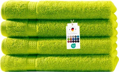 Produktbild von Duschtücher 70x140 cm aus 100% Baumwolle im 4er Set, Frottier Handtücher Set 500g/m2