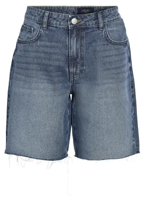 Produktbild von NOISY MAY Bermuda Jeansshorts mit ausgefranstem Saum Größe: S