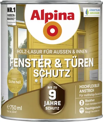 Produktbild von Alpina Fenster- und Türen-Schutz eiche hell 750 ml