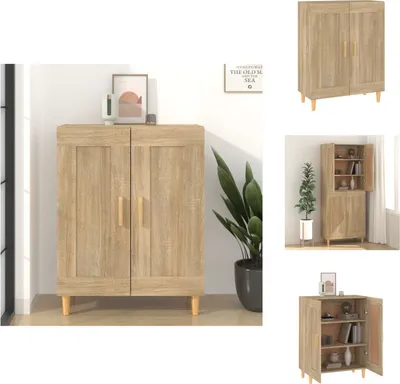 Produktbild von vidaXL Sideboard Sonoma-Eiche 69,5x34x90 cm Holzwerkstoff -  Sideboards