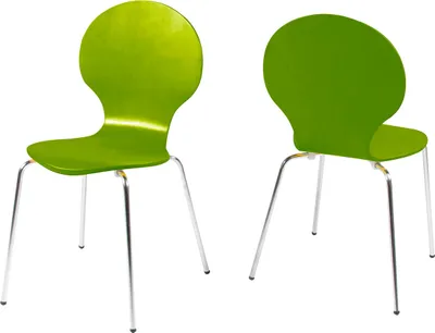 Produktbild von Stapelstuhl >Marcus< in grün aus MDF - 49x87x53cm (BxHxT)