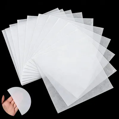 Immagine prodotto di Elzusha - Carta per perline da stirare - 100 pezzi - 18x18 cm - Trasparente, colore bianco