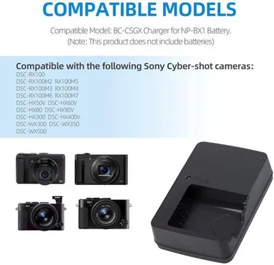 Productafbeelding van NP-BX1 BC-CSX BC-CSXB acculader compatibel met