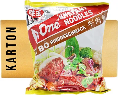 Produktbild von A-One Instantnudel Rindgeschmack 30x85g