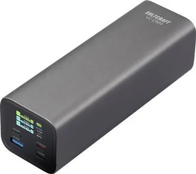 Produktbild von VOLTCRAFT VC-C909 Powerbank 27000 mAh USB PD 3.1 Li-Ion Schwarz-Silber Statusanzeige (VC-16003645)
