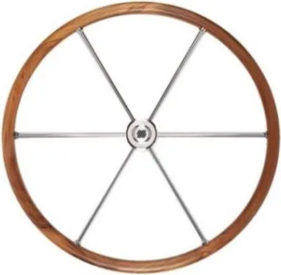 Immagine prodotto di V86 Volante in teak/acciaio inox a 6 razze da 700 mm