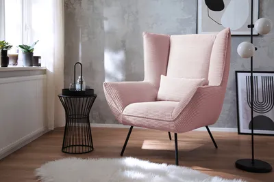 Produktbild von KAWOLA Sessel IVA Relaxsessel Cord rosa