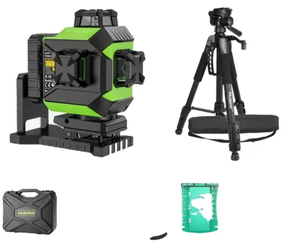 Obrázok produktu pre Laserová vodováha, 4D 16 čiar, nastaviteľný jas, SET-2 so statívom