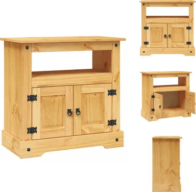 Obrázek produktu pro vidaXL TV skříňka v mexickém stylu z borovicového masivu  80 x 43 x 78 cm - TV nábytek