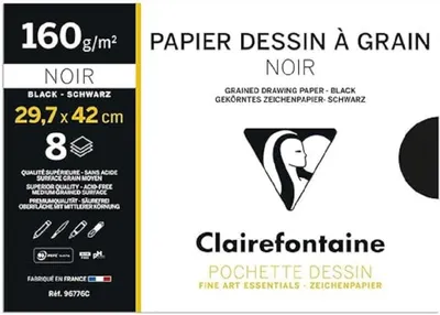 Produktbild von Clairefontaine 96770C, Kunstpapier, 160 g/m², 12 Blätter