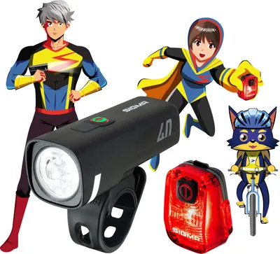 Image de Kit d'éclairage rechargeable Sigma Licht AURA 40 & HIRO 10 USB-C, 40 lux - Sécurité...