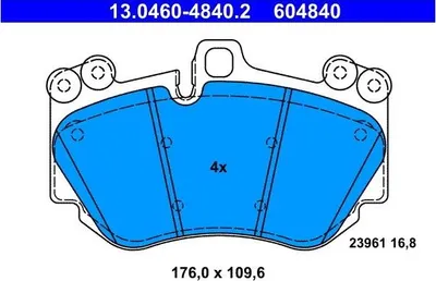 Zdjęcie produktu dla Klocki Hamulcowe Porsche Przód Cayenne 3,2-4,8 04-10