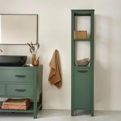 Produktbild von Badezimmer-Hochschrank aus Akazienholz