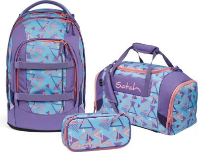 Produktbild von Satch Schulrucksack PACK 80s Dance 3-teilig, Mäppchen + Sporttasche