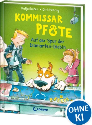 Produktbild von Kommissar Pfote (Band 2) - Auf der Spur der Diamanten-Diebin: Begleite den beliebten Hunde-Held bei seiner Spurensuche - Lustiger Kinderkrimi zum Vorl