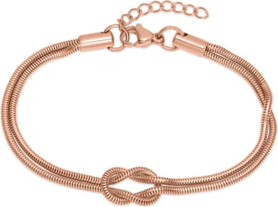 Produktbild von Roségoldenes Liebesknoten Partnerarmband