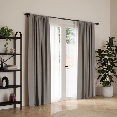 Produktbild von Umbra Twilight Doppel Gardinenstange, Ausziehbar, 76-213cm, D19mm, Schwarz