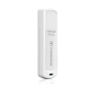 Produktbild von Transcend JetFlash TS128GJF730, 128 GB, USB Typ-A, 3.2 Gen 1 (3.1 Gen 1), 90 MB/s, Kappe, Weiß