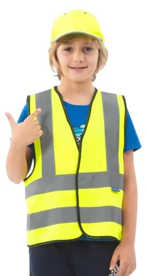 Produktbild von Sicherheitsweste für Kinder Warnweste Reflektierend 2-5 Jahre Gelb